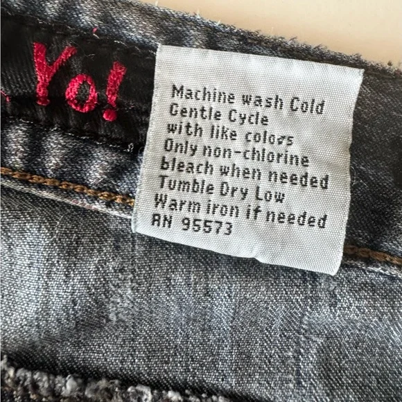 Y2K Mudd Jeans, Bootcut Flare, Striped Faded Wash, Low Rise, Women’s Size 7 - Picture 4 of 15